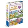 Primul meu puzzle familii de animale de la ferma 2 4 6 8 piese